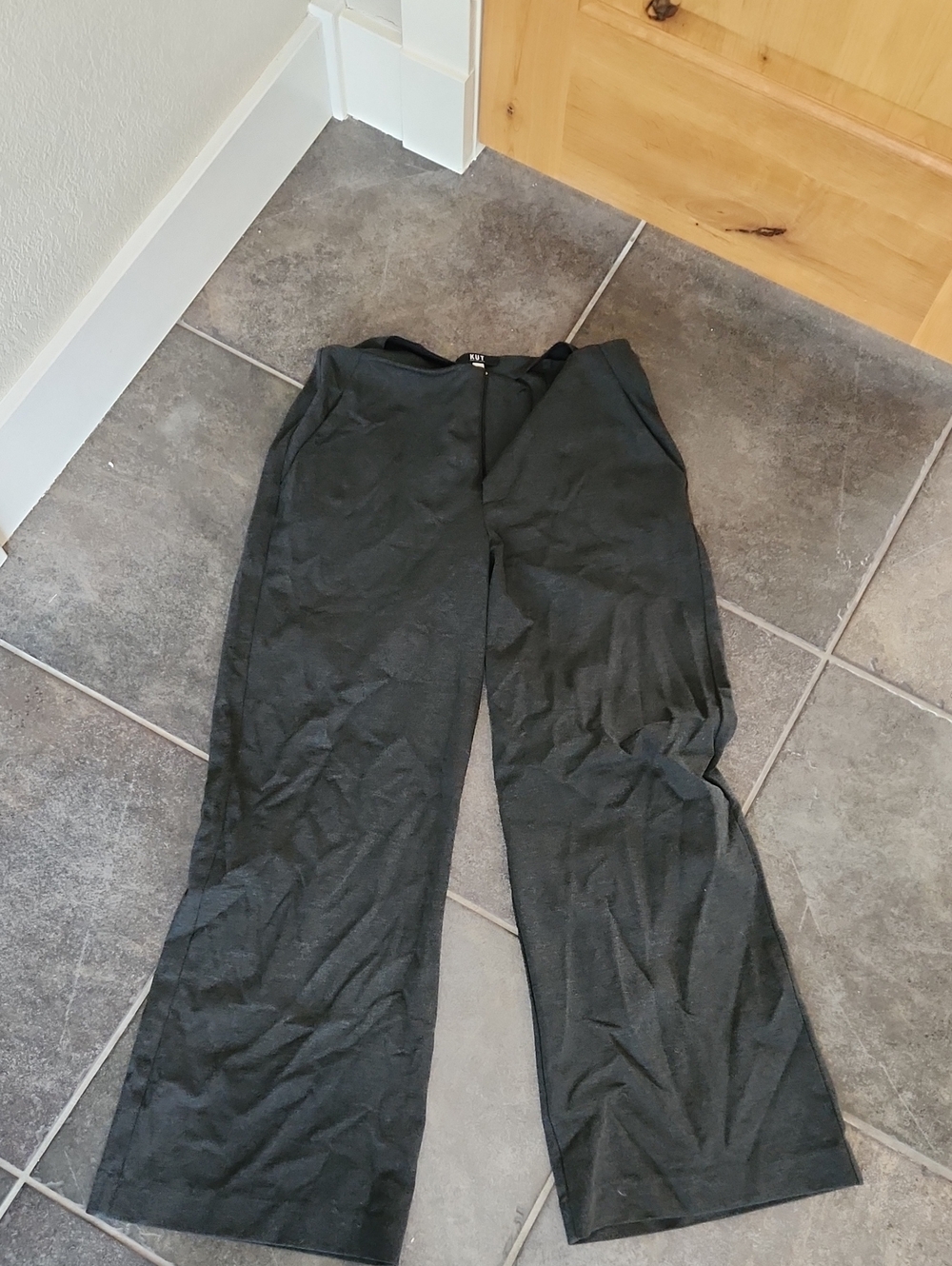 Kut from the Kloth dark grey Wide-Leg Pants
